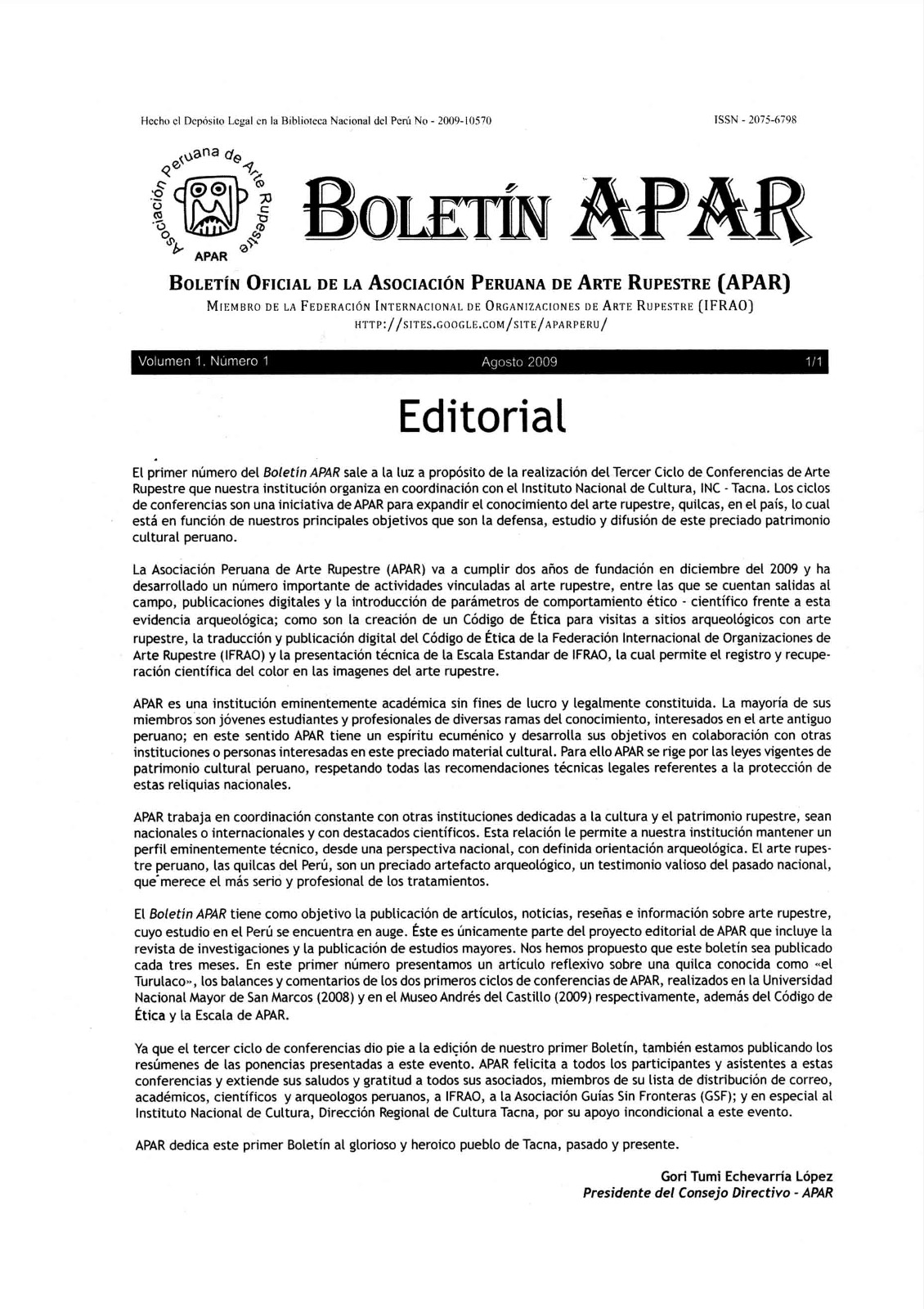 Ver Vol. 1 Núm. 1 (2009)